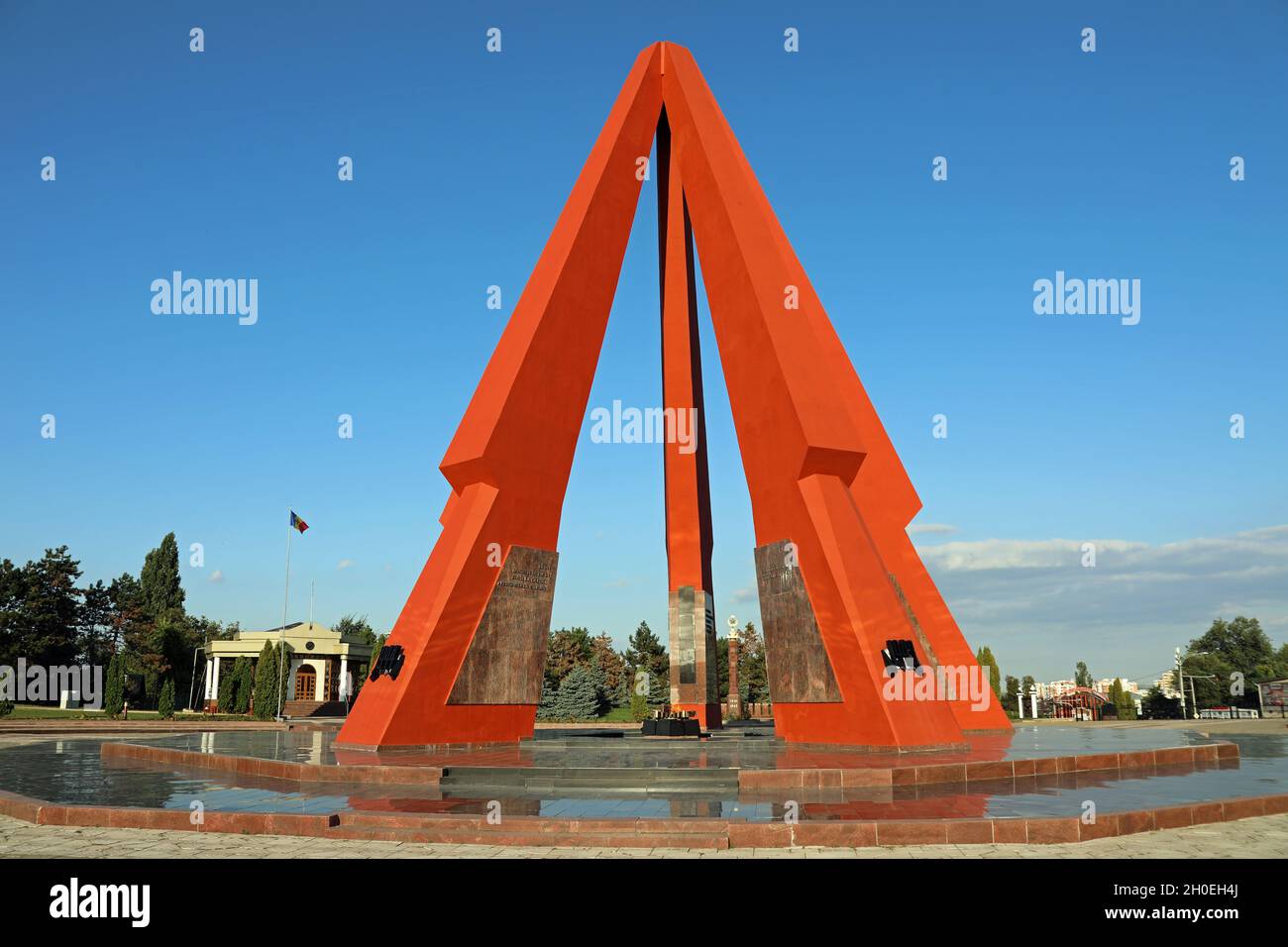 The Eternity Memorial Complex at Chisinau in Moldova Stock Photo