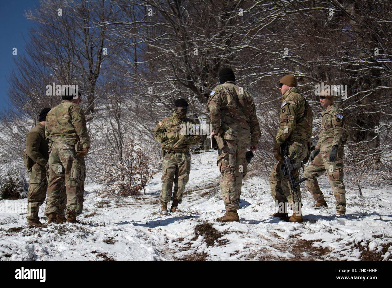 Routine ABL patrols support the KFOR mission to maintain a safe and secure  environment for all people in Kosovo Stock Photo - Alamy