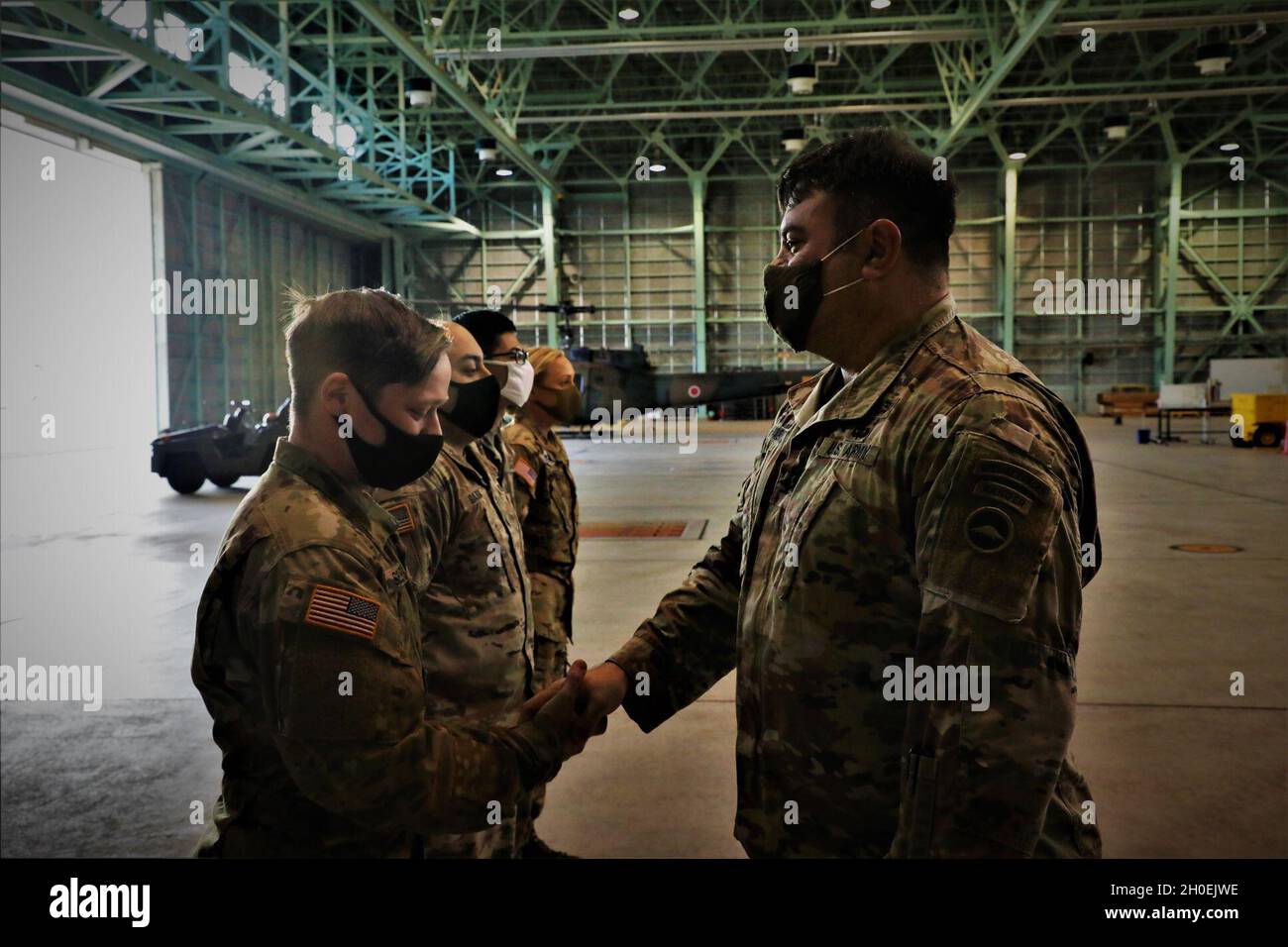Col. Jonathan D. Haight, U.S. Army Japan deputy commander, presents a ...