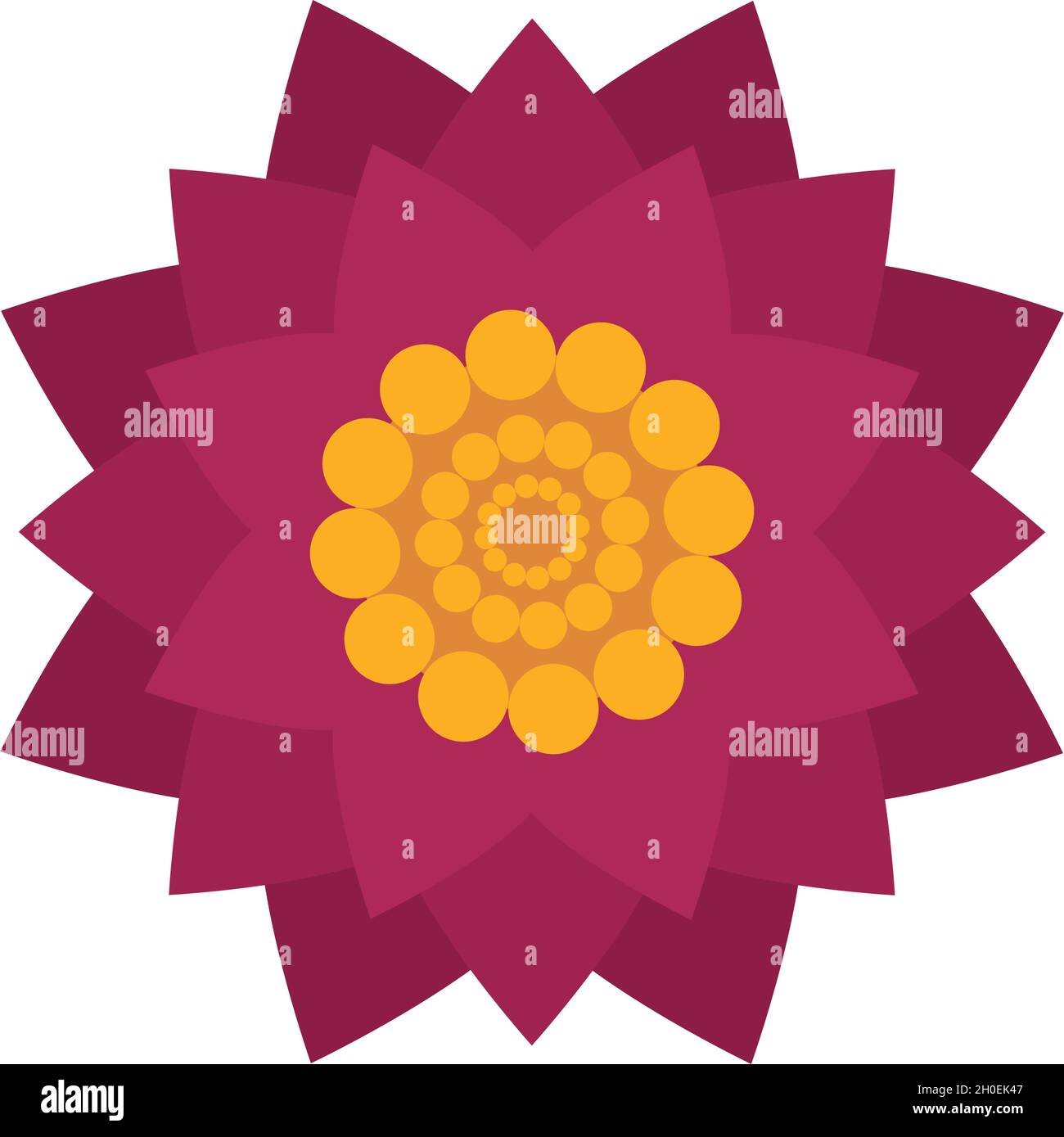 geometric flower icon on white background Stock Vector Image & Art - Alamy