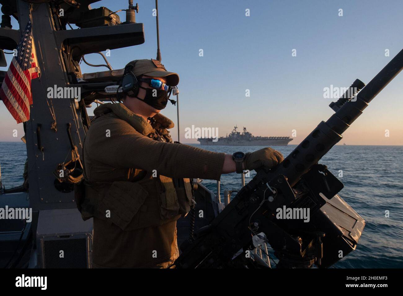 Task Force 56 210215-N-DS741-1694 ARABIAN GULF (Feb. 15, 2021) – Hull Maintenance ...