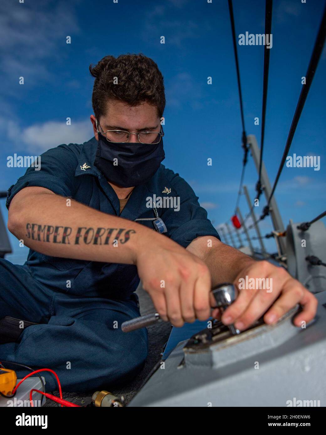 SOUTH CHINA SEA (Feb. 16, 2021) U.S. Navy Interior Communications