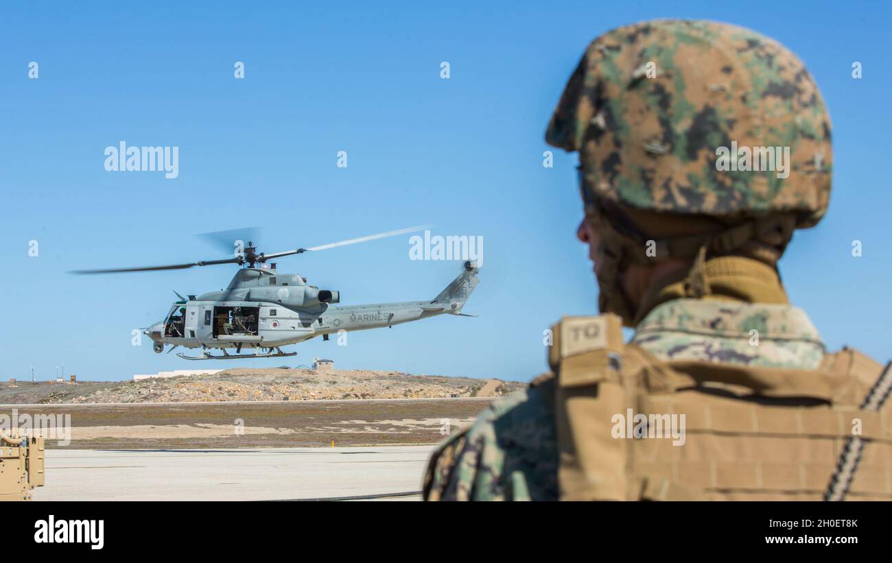 A Marine with Marine Wing Support Squadron 372, Marine Aircraft Group ...