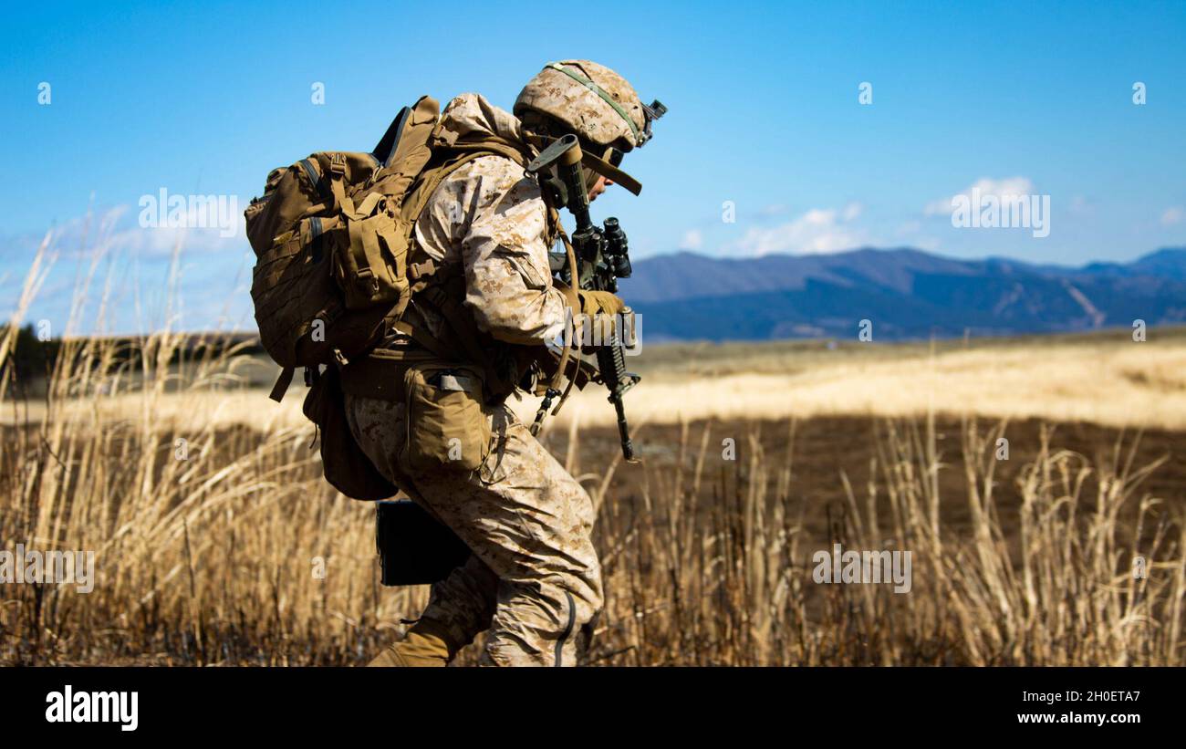 U.S. Marine Corps Lance Cpl. Kyle Rosario, a rifleman with 3d Battalion ...