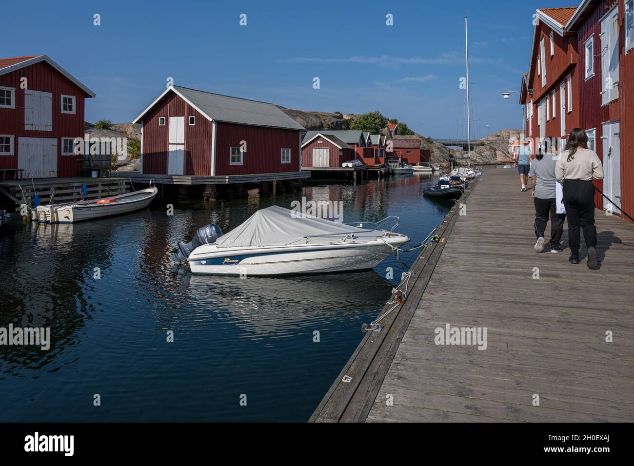 september-10-2021-smogen-sweden-the-old-wooden-beach-houses-along