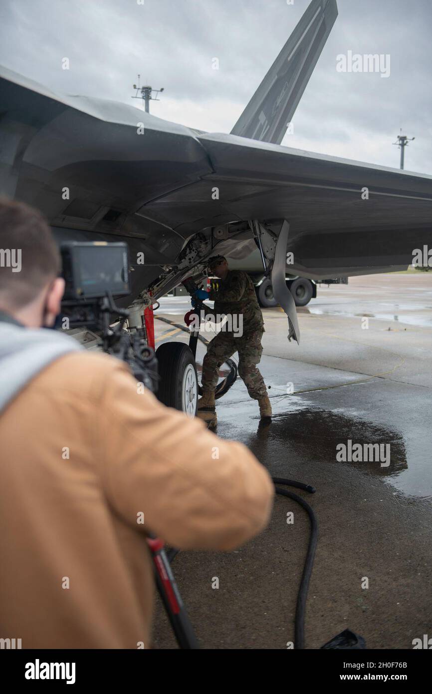 U.S. Air Force Senior Airman Andrew Palmer, 325th Aircraft Maintenance
