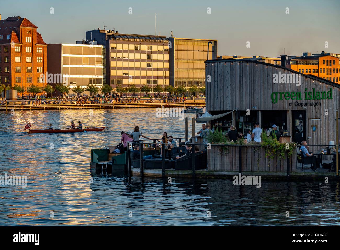 Green Island Café, Restaurant, Sydhavnen, Copenhagen, Denmark Stock