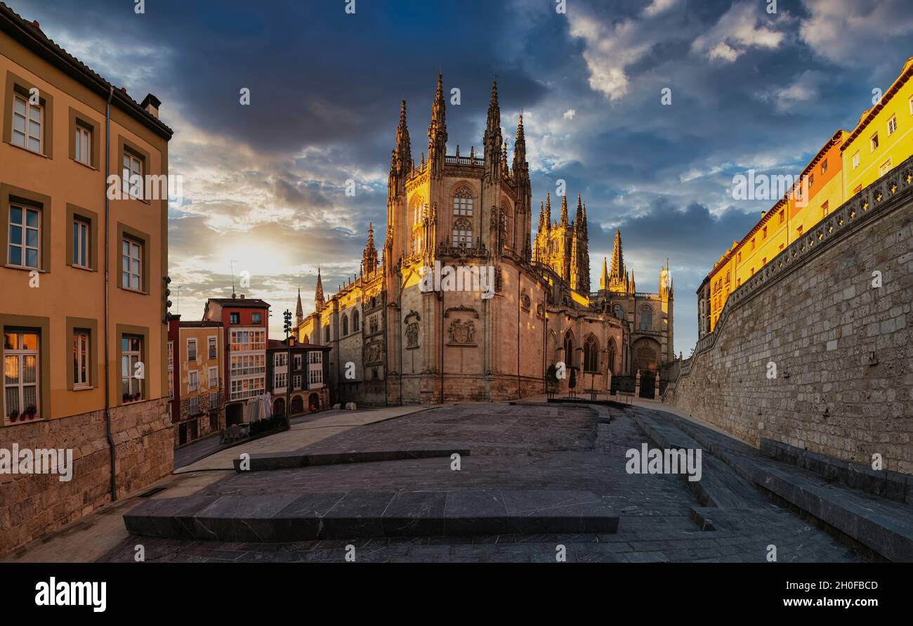 Burgos Cathedral, Burgos City, Spain Stock Photo