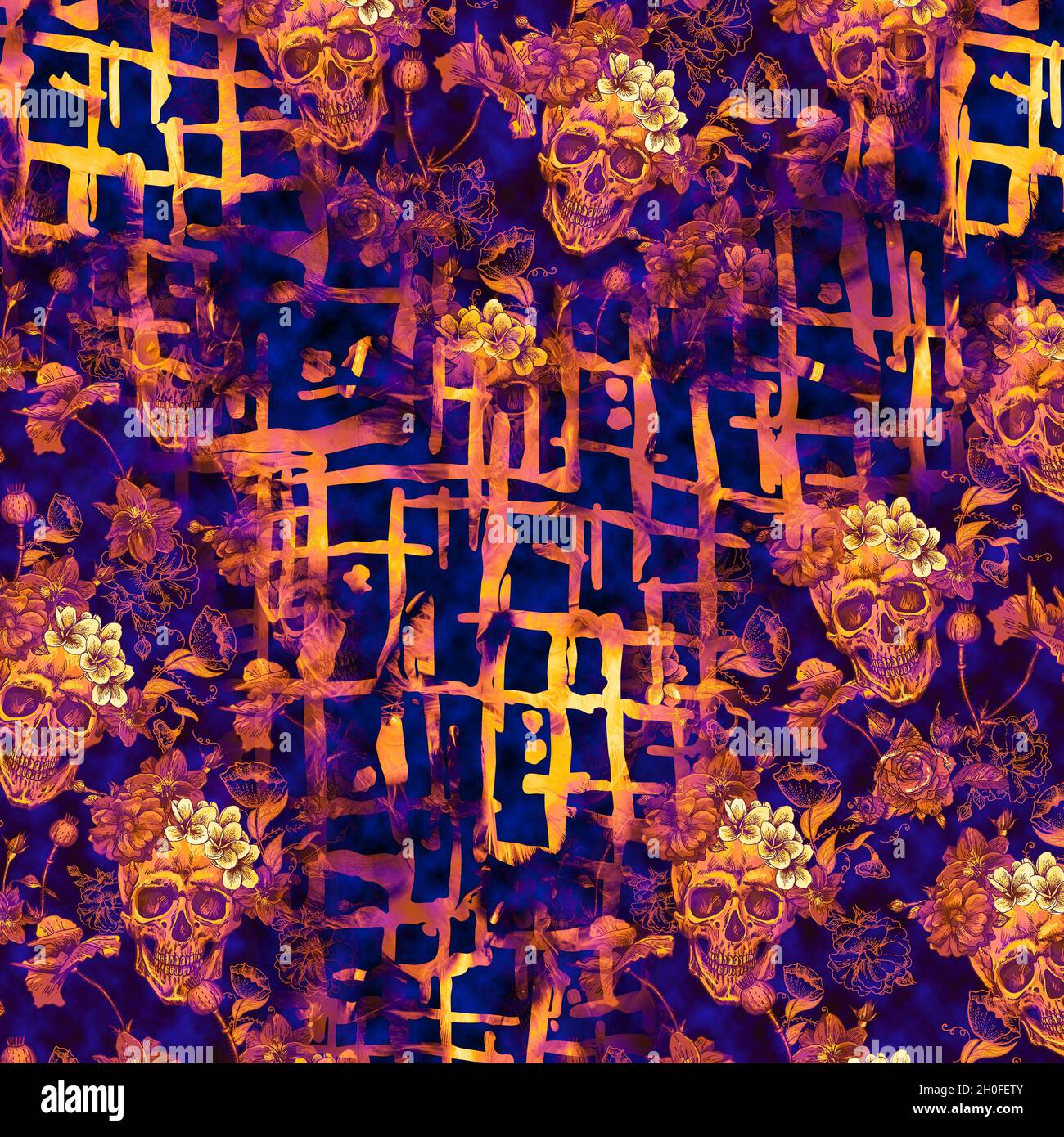 textile print patterns, modern mixed designs Stock Photo - Alamy