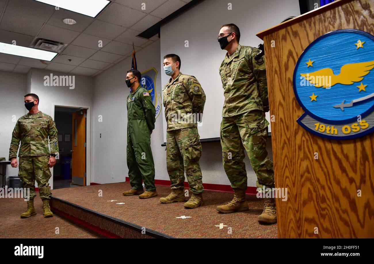 Airmen from the 19th Operations Support Squadron are recognized as star ...