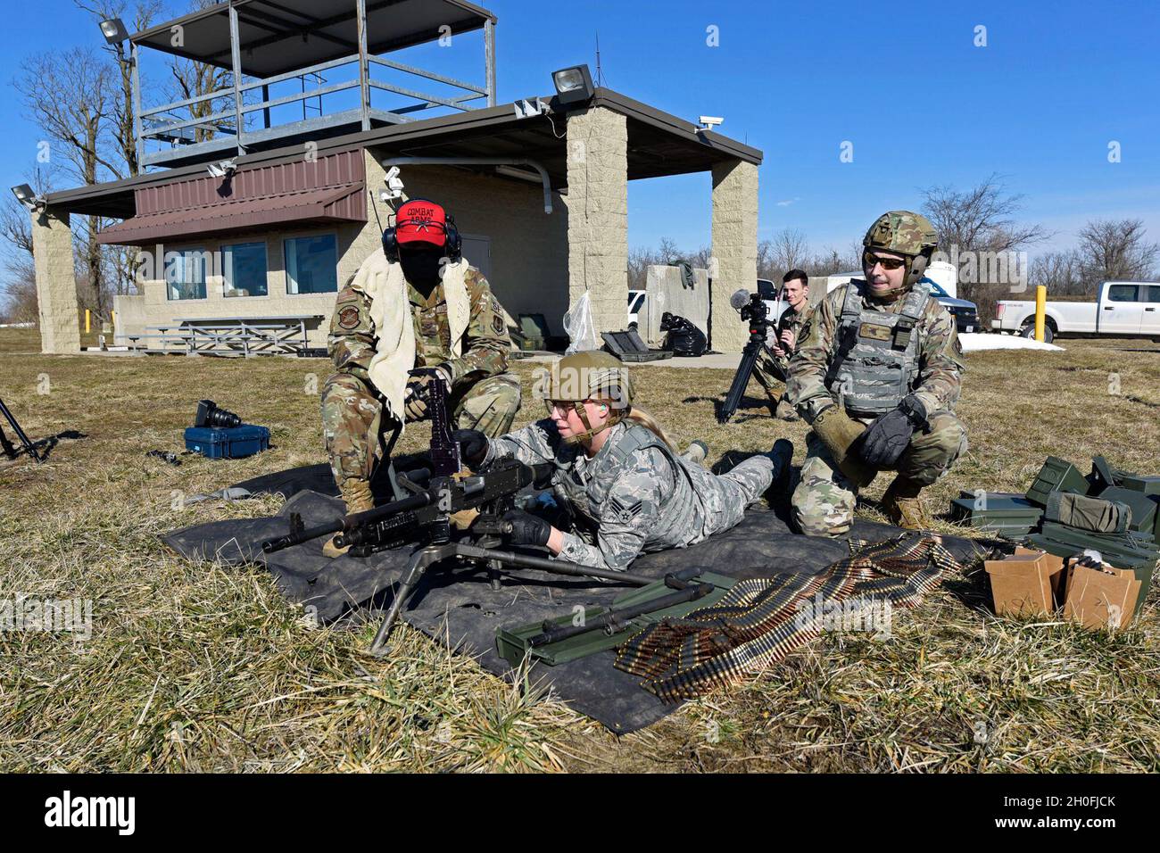 U.S. Air Force combat arms instructors with the 88th Security Forces ...