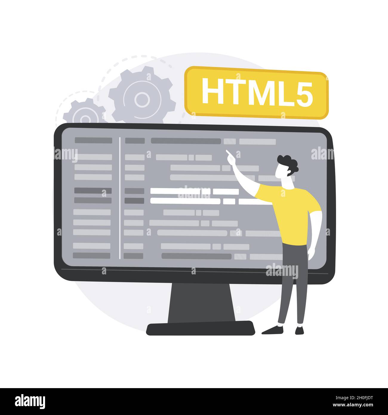 HTML5 website development abstract concept vector illustration Stock Vector  Image & Art - Alamy