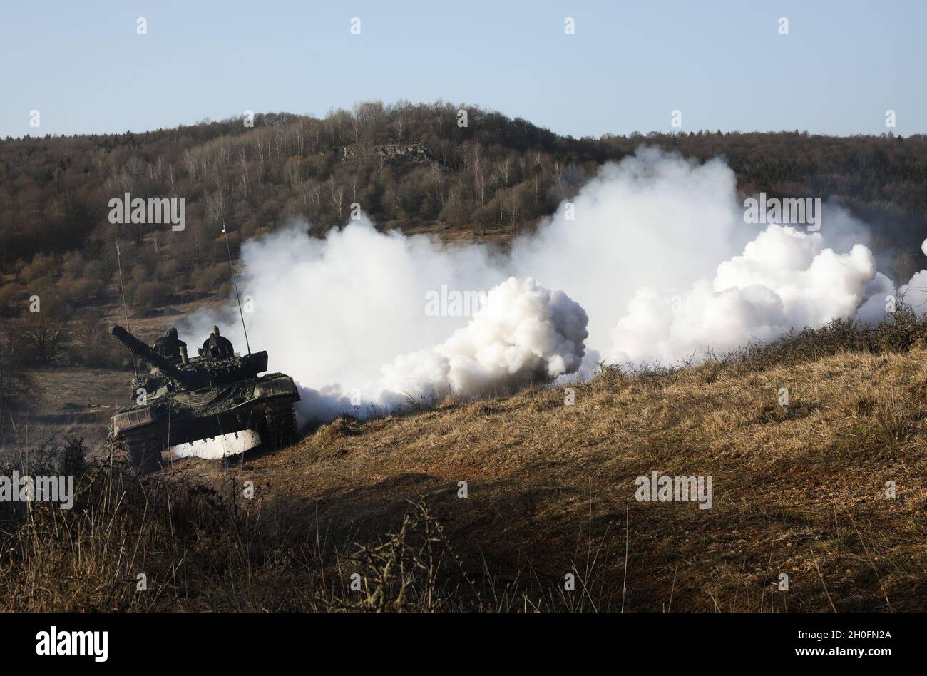 Defensive Berm Slovenia Soldiers attached to the 157th Logistics Battalion conduct ...