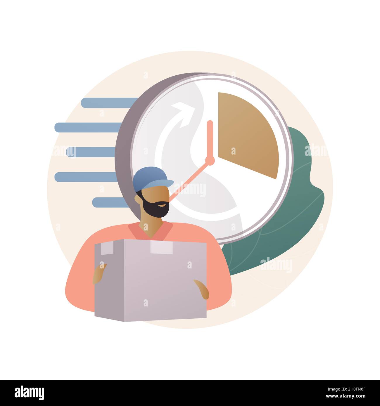 Express delivery service abstract concept vector illustration Stock ...