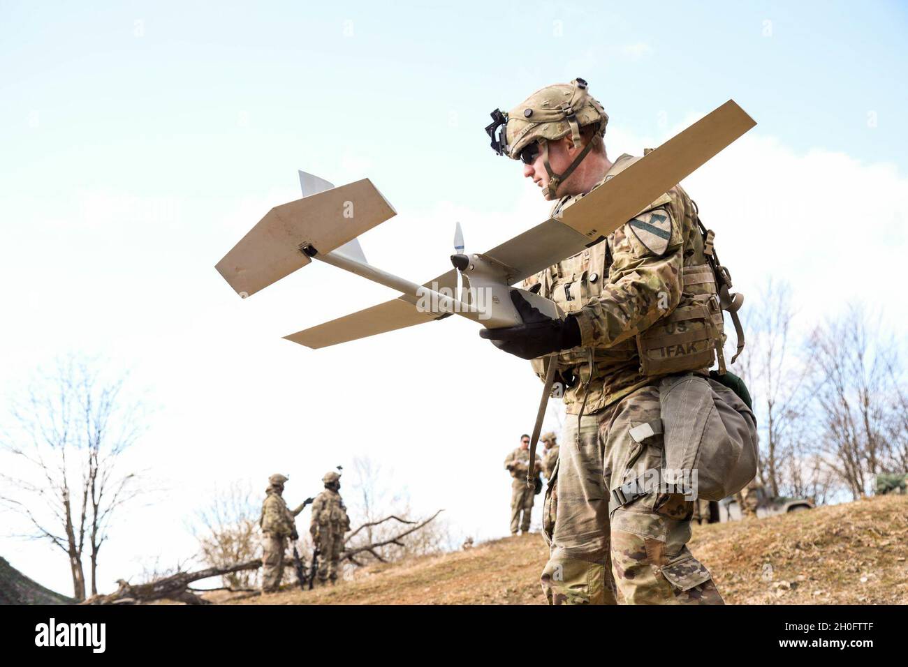 U.S. Army Cpl. Altan Stegall, Raven Unmanned Aerial Vehicle(UAV