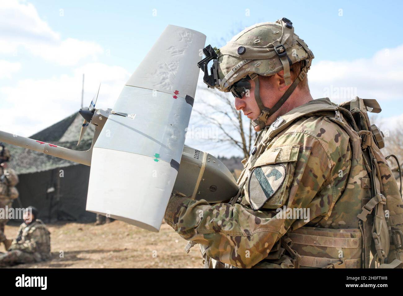 U.S. Army Cpl. Altan Stegall, Raven Unmanned Aerial Vehicle(UAV