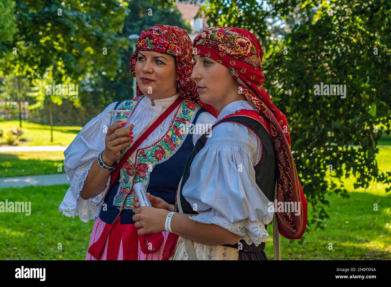 UHERSKE HRADISTE, CZECH REPUBLIC - Sep 11, 2021: A closeup shot of two