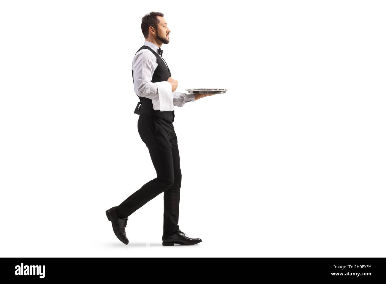 Waiter carrying silver tray hires stock photography and images Alamy