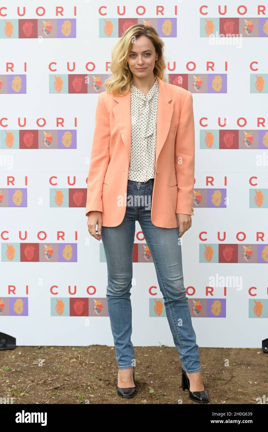 Rome, Italy. 12th Oct, 2021. Gaia Messerklinger attends the photocall ...