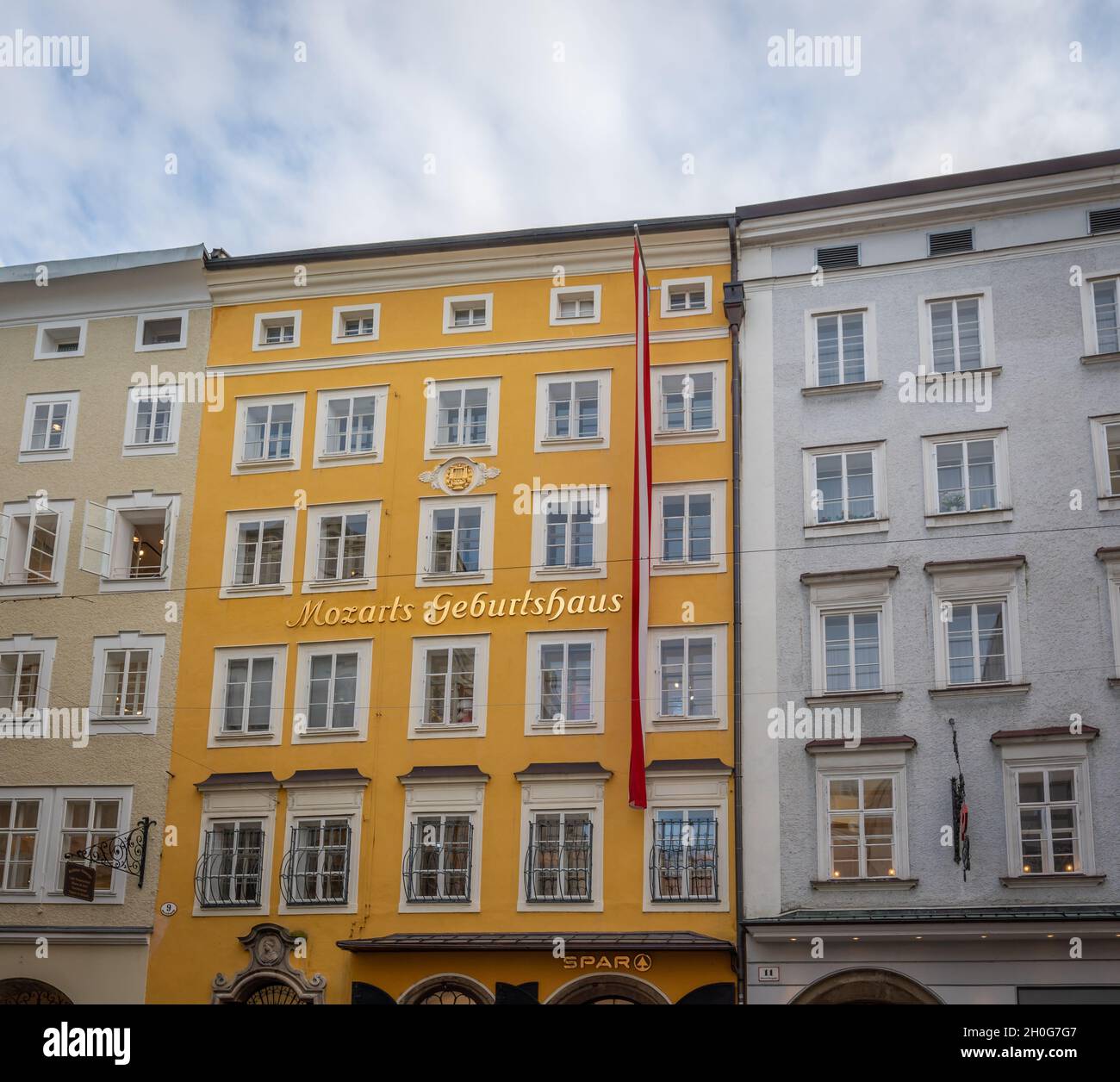 Mozarts Birthplace (Mozarts Geburtshaus) - Salzburg, Austria Stock Photo