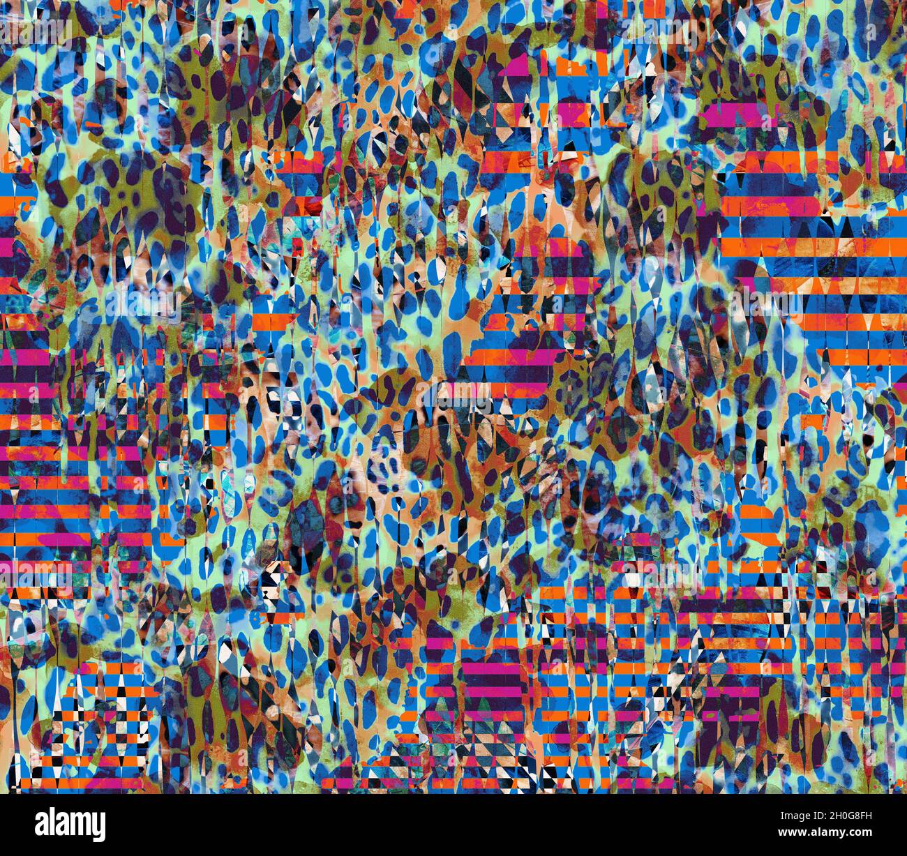 textile print patterns, modern mixed designs Stock Photo - Alamy