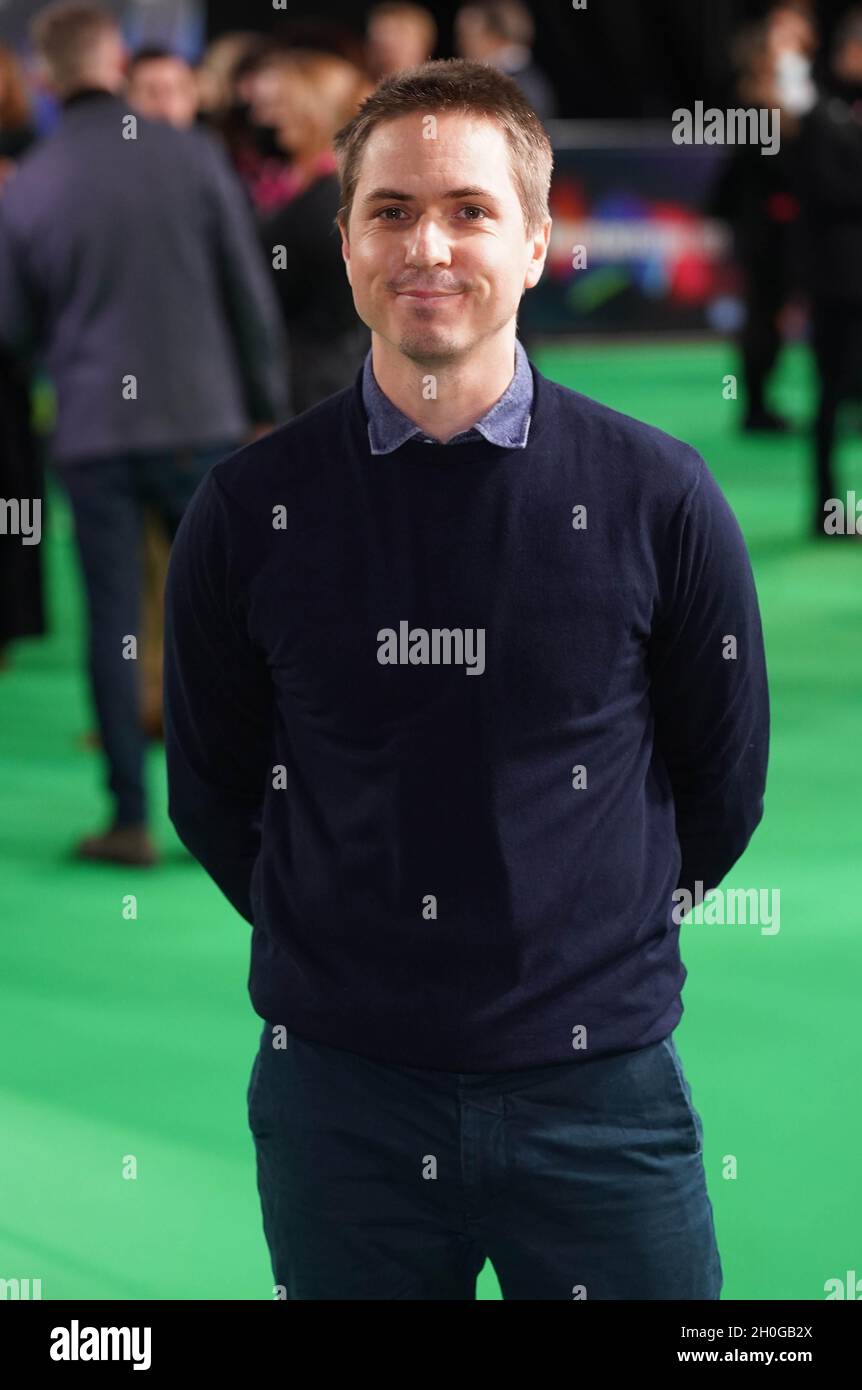 Joe Thomas arrives for the world premiere of 'The Phantom of the Open ...