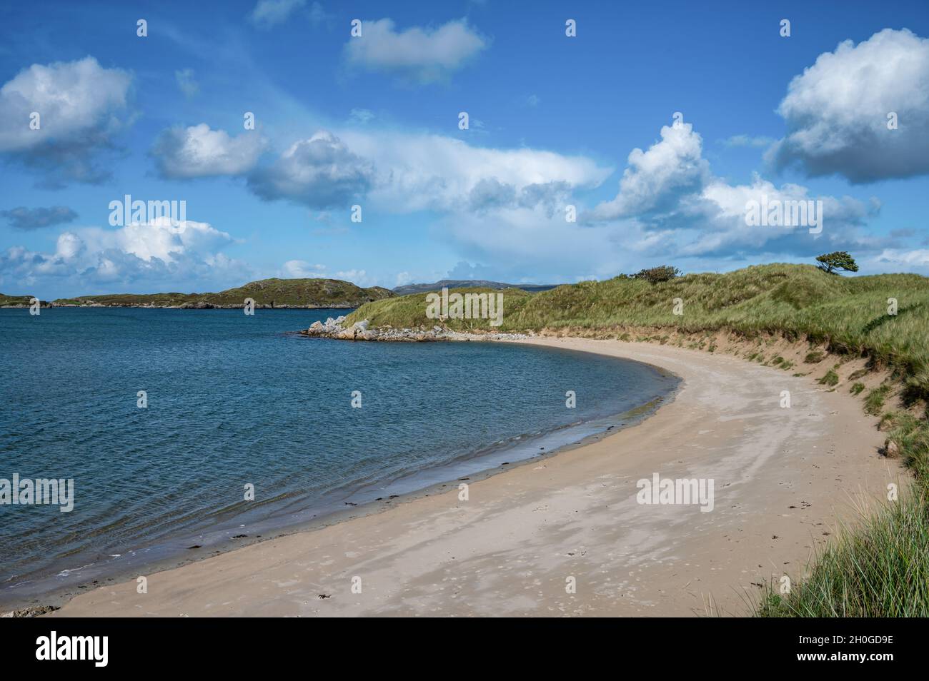 Sandy Beach on the Donegal Coast in Ireland Stock Photo