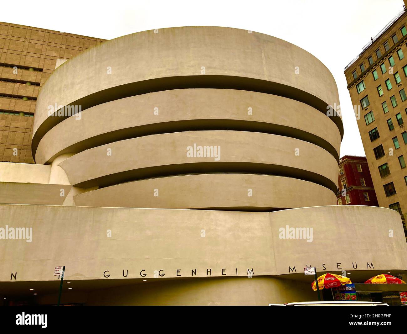 NYC, Guggenheim Museum designed by Architect Frank Lloyd Wright Stock