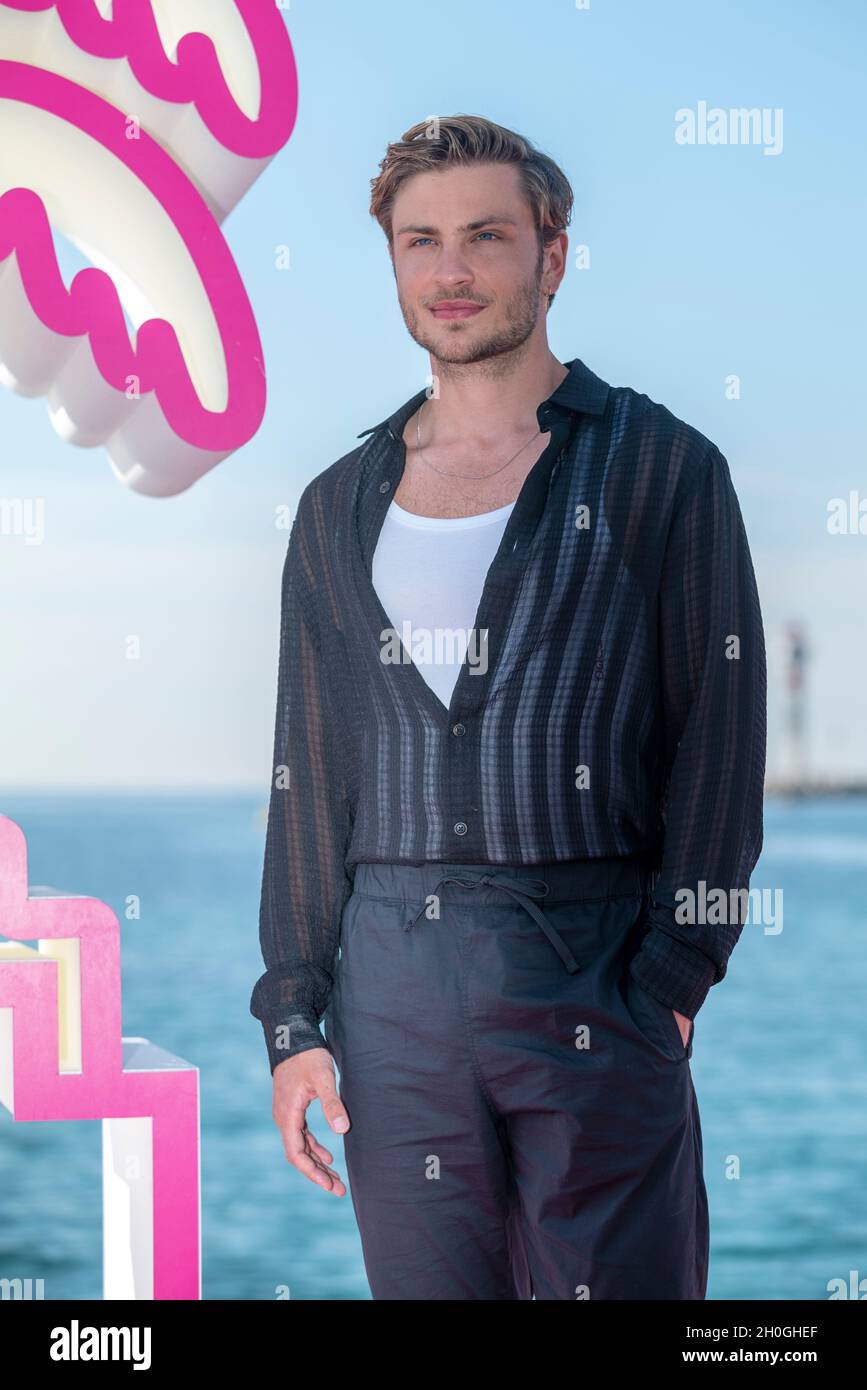 Cannes, France, 12 October 2021, JANNIK SCHÜMANN (actor) at the photo call for SISI during MIPCOM 2021 - The World’s Entertainment Content Market and the 4rd Canneseries - International Series Festival © ifnm press / Alamy Live News Stock Photo