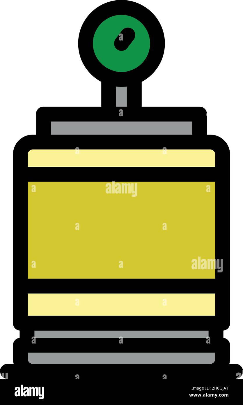 Air compressor barrel icon. Outline air compressor barrel vector icon ...