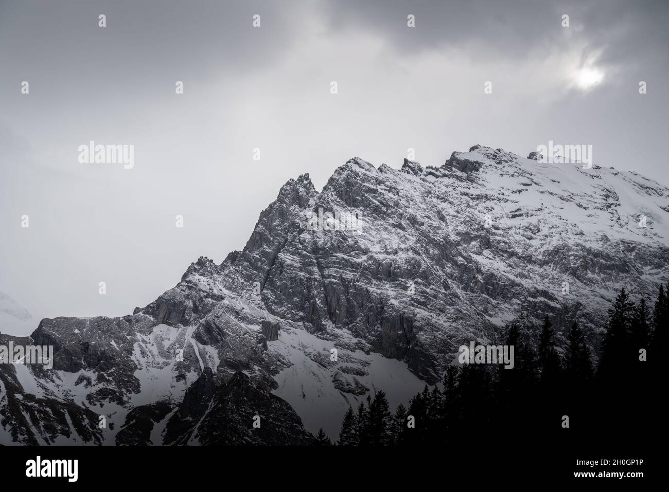 Bernese Alps Mountains - Murren, Switzerland Stock Photo