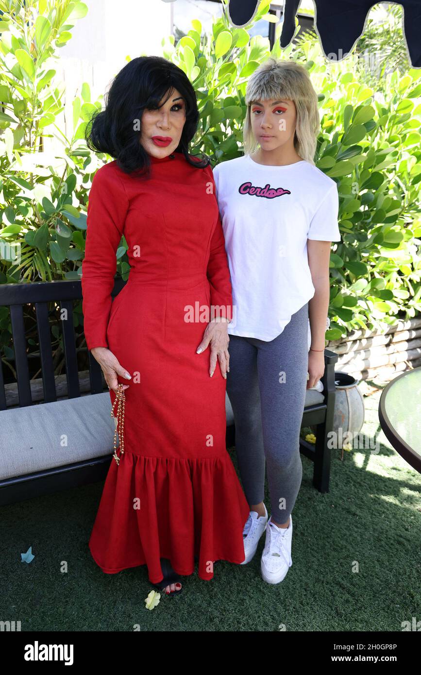 MIAMI, FL - OCT 12: Actors Lyn May and Samantha Toreto are seen during