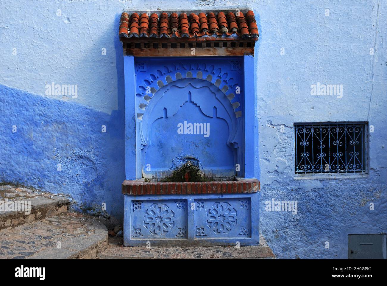 Chefchaouen Blue City in northern Morocco north west Africa Stock Photo