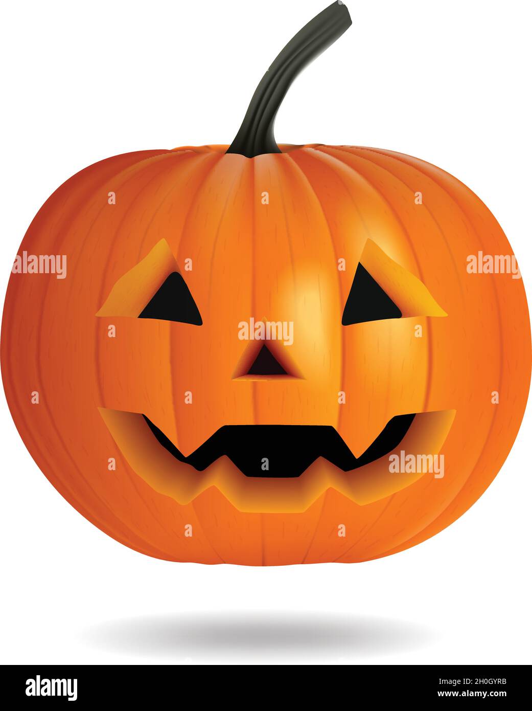 realistic halloween pumpkin vector design illustration Stock Vector ...