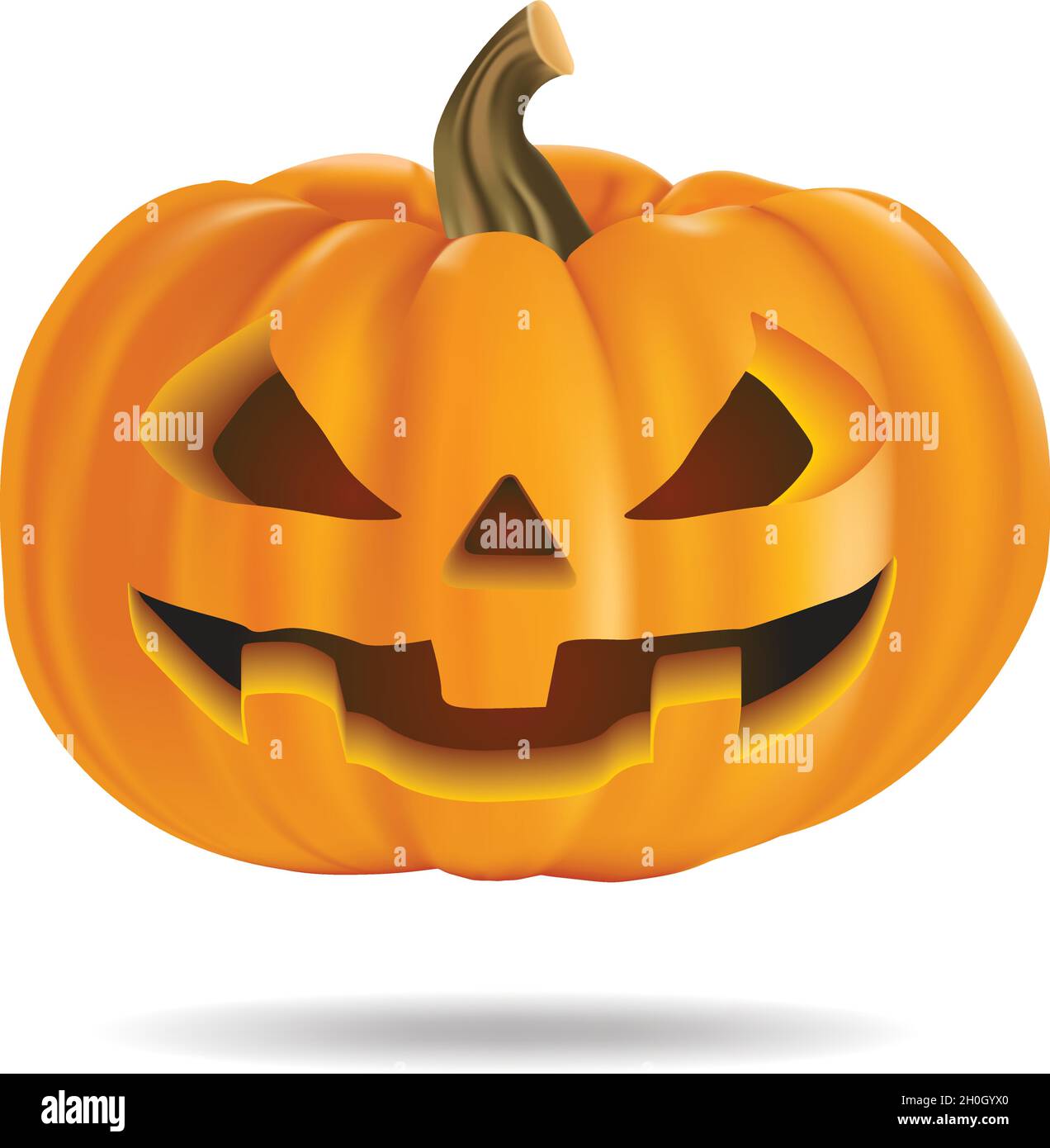 realistic halloween pumpkin vector design illustration Stock Vector ...