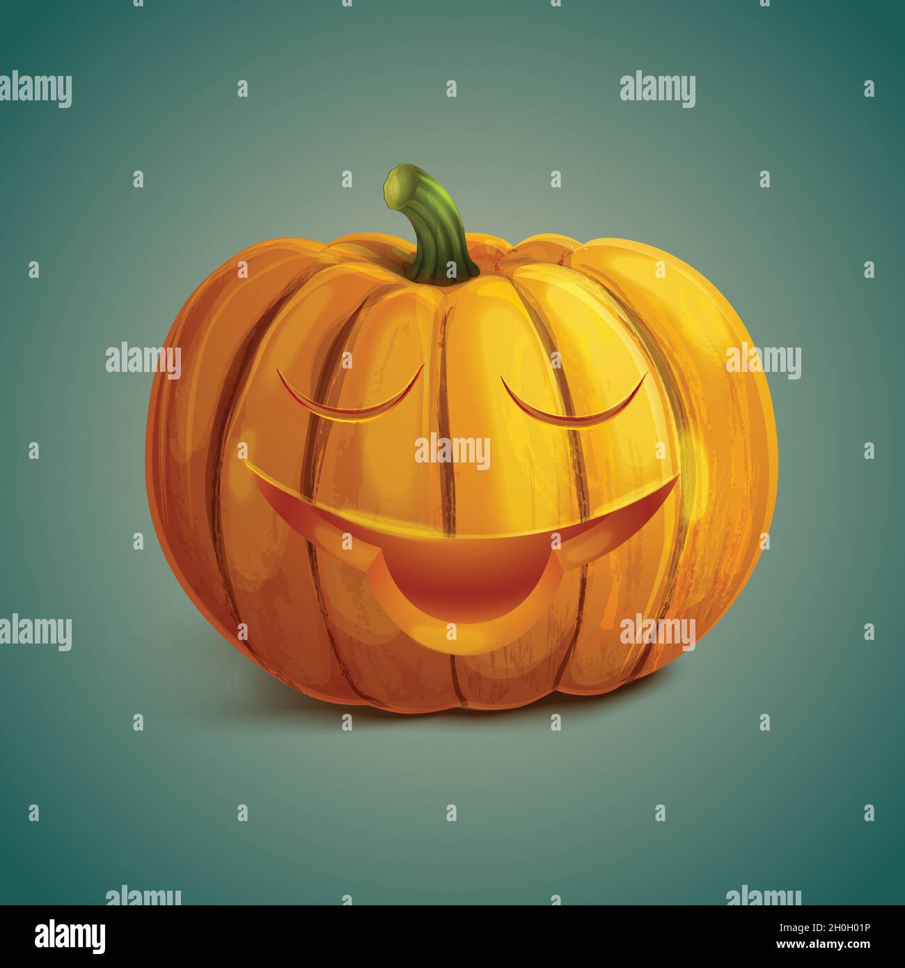 realistic cute halloween pumpkin vector design illustration Stock ...
