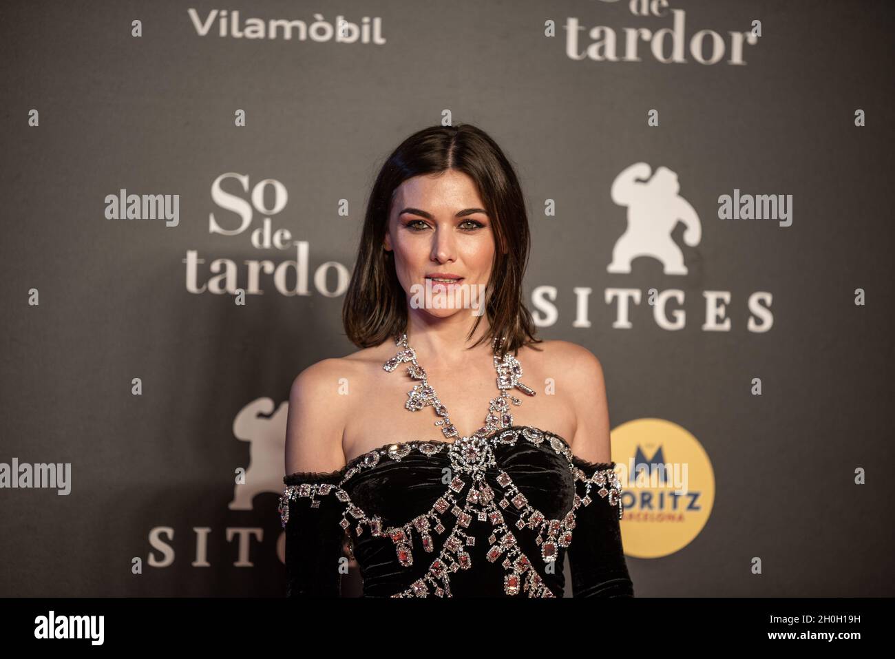 Marta Nieto la actriz brillo en sitges festival de este año, festival internacional de cine fantástico 2021 Stock Photo