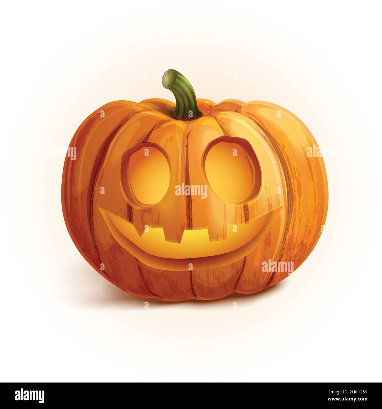 realistic happy halloween pumpkin vector design illustration Stock ...