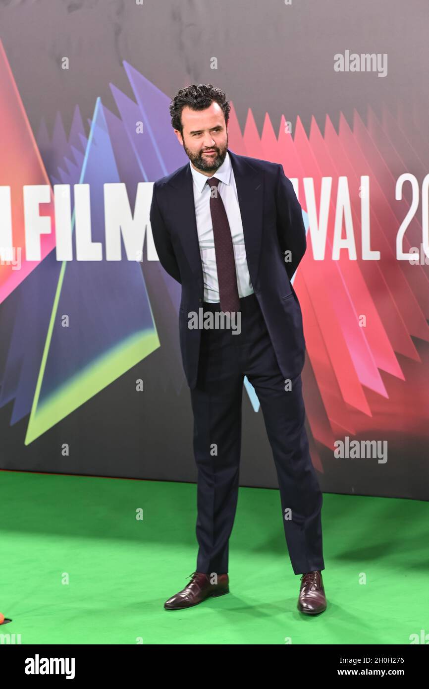 Daniel Mays arrives at The Phantom of the Open at BFI London Film Festival 2021, 12 October 2021 Southbank Centre, Royal Festival Hall, London, UK. Stock Photo