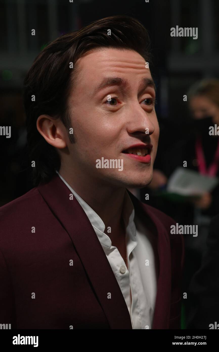 Christian Lees arrives at The Phantom of the Open at BFI London Film Festival 2021, 12 October 2021 Southbank Centre, Royal Festival Hall, London, UK. Stock Photo