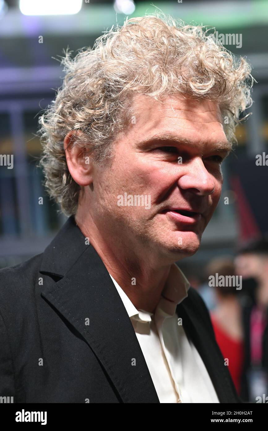 Simon Farnaby arrives at The Phantom of the Open at BFI London Film Festival 2021, 12 October 2021 Southbank Centre, Royal Festival Hall, London, UK. Stock Photo