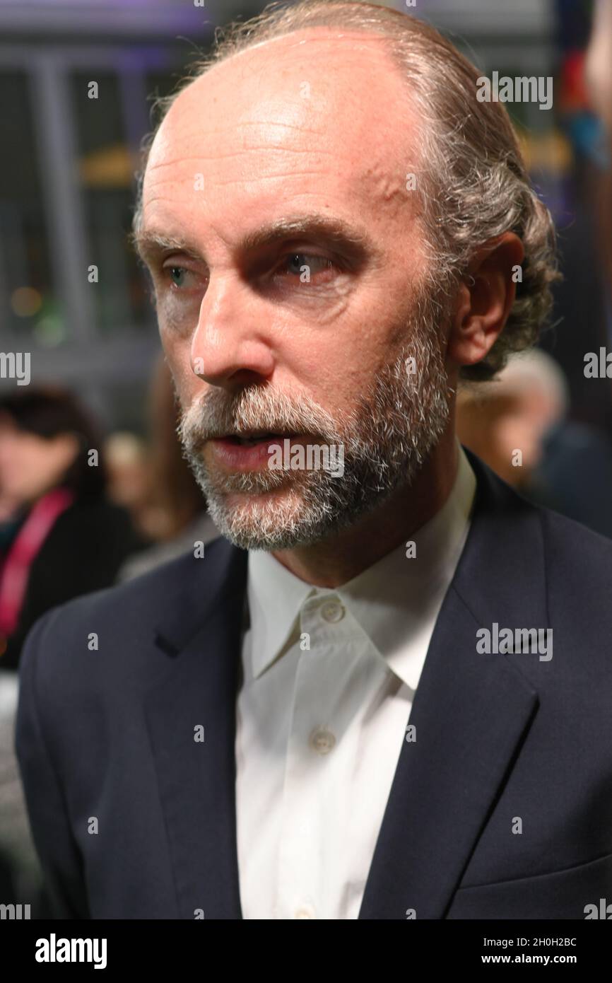 Tim Steed arrives at The Phantom of the Open at BFI London Film Festival 2021, 12 October 2021 Southbank Centre, Royal Festival Hall, London, UK. Stock Photo