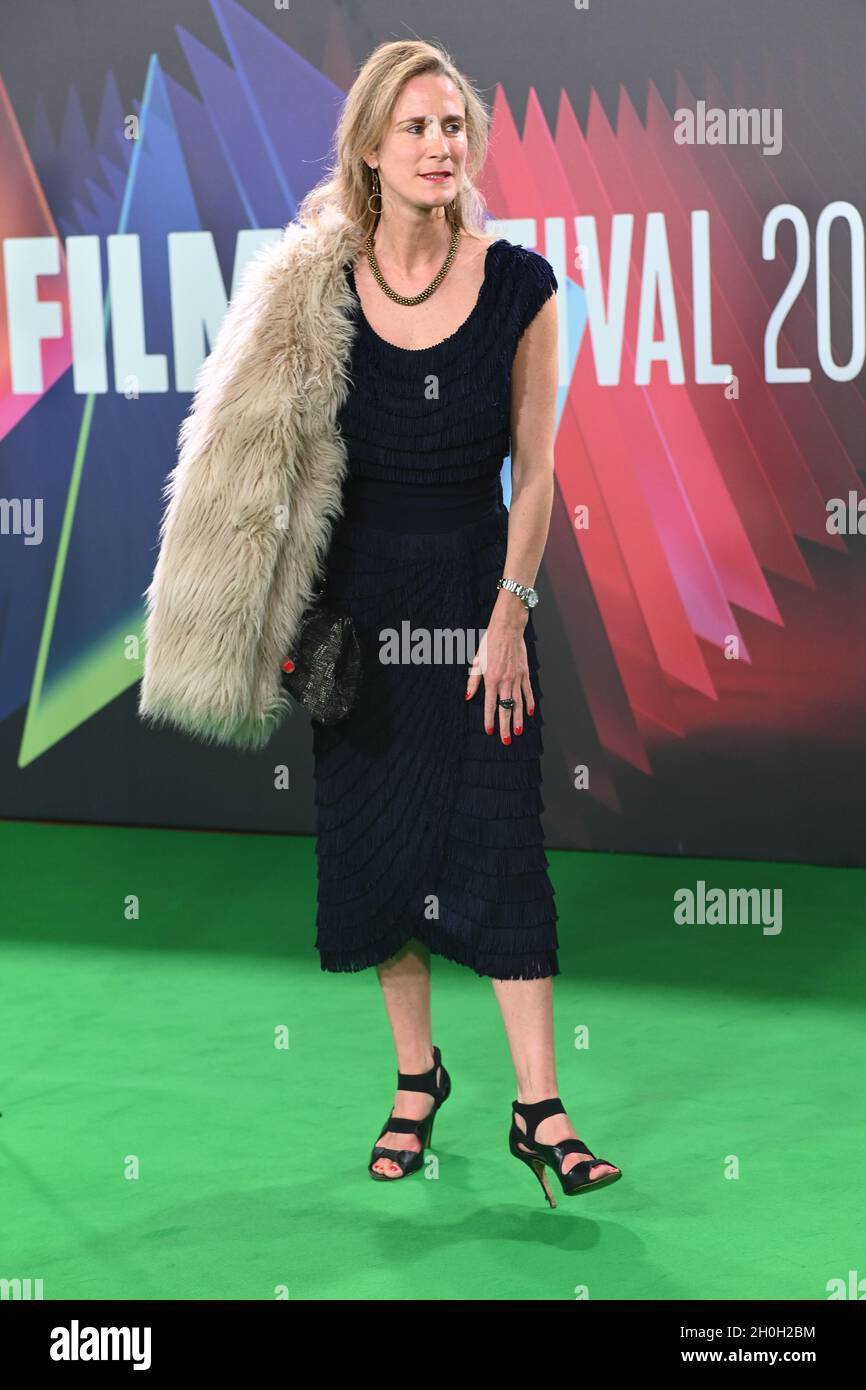 Nichola Martin arrives at The Phantom of the Open at BFI London Film Festival 2021, 12 October 2021 Southbank Centre, Royal Festival Hall, London, UK. Stock Photo