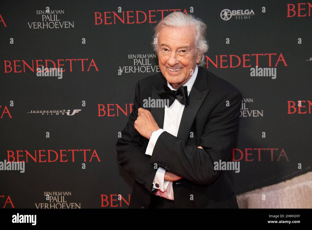 Paul Verhoeven at the premiere of his film Benedetta in Pathe