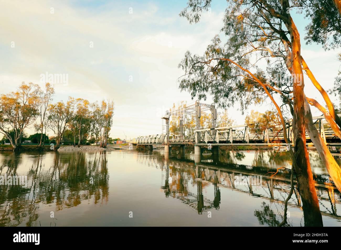 Bridge spanning the Murray River at the BarhamKoondrook New South