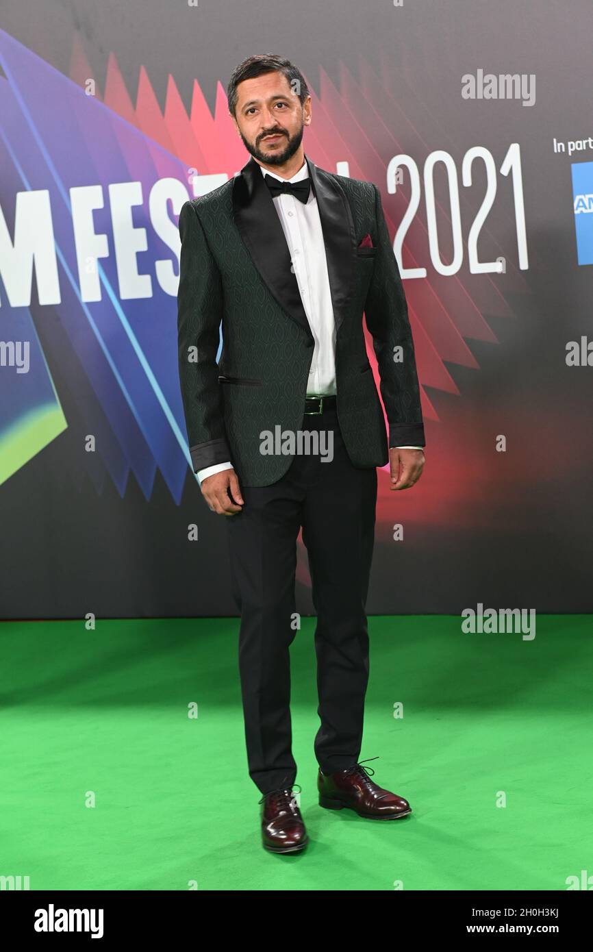 Ash Tanden arrives at The Phantom of the Open at BFI London Film Festival 2021, 12 October 2021 Southbank Centre, Royal Festival Hall, London, UK. Stock Photo