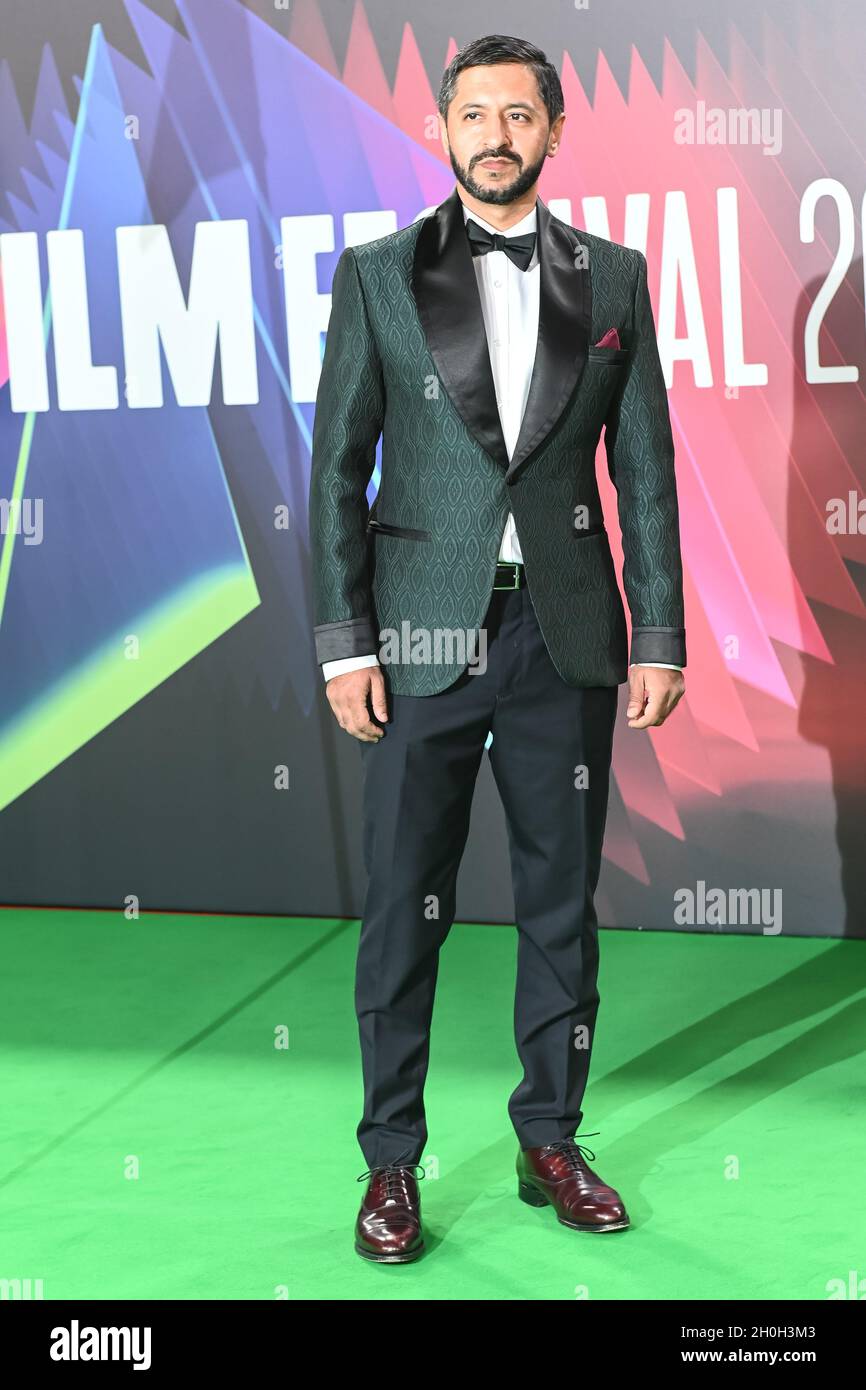 Ash Tanden arrives at The Phantom of the Open at BFI London Film Festival 2021, 12 October 2021 Southbank Centre, Royal Festival Hall, London, UK. Stock Photo