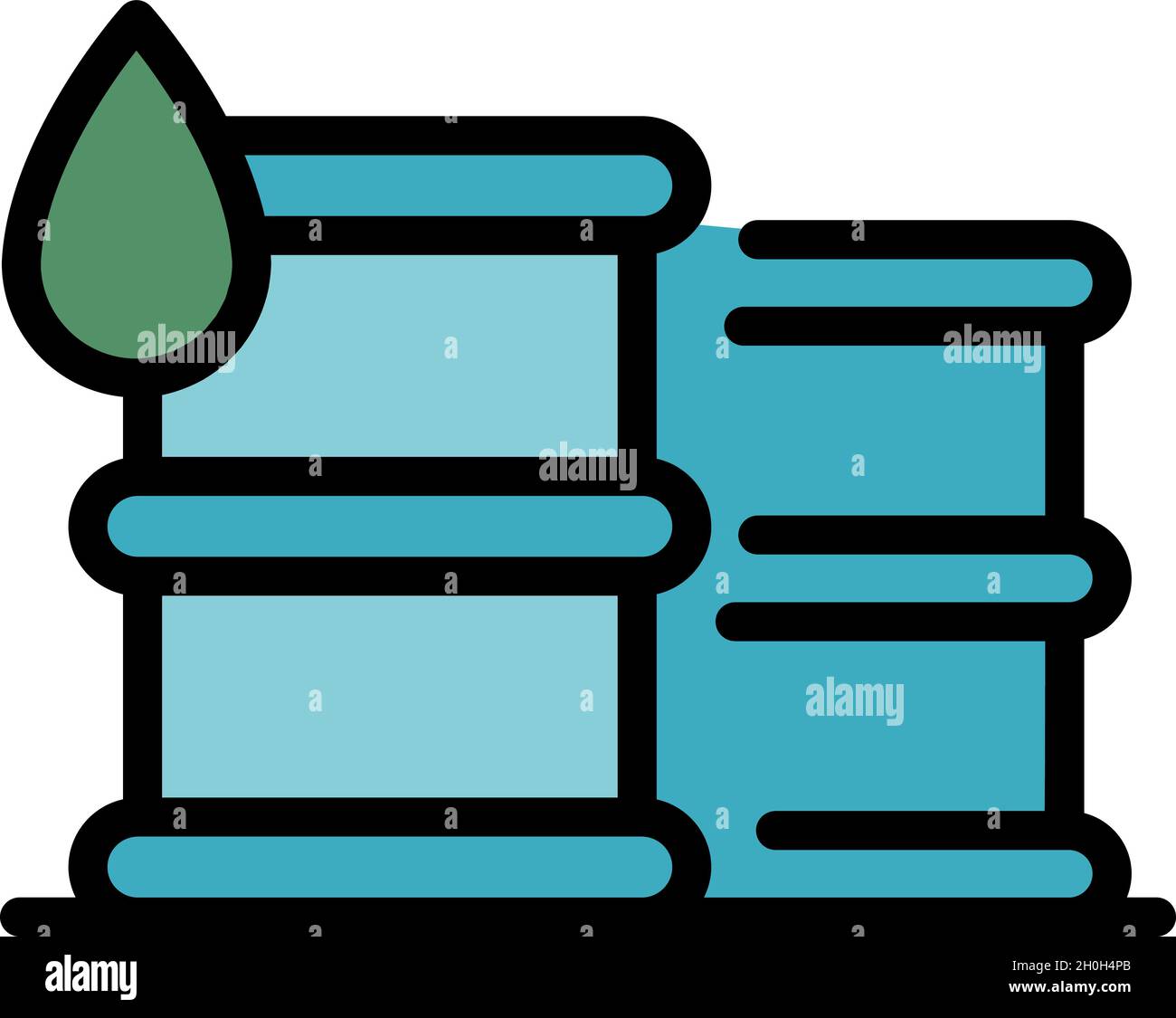 Clean energy icon. Outline clean energy vector icon color flat isolated ...