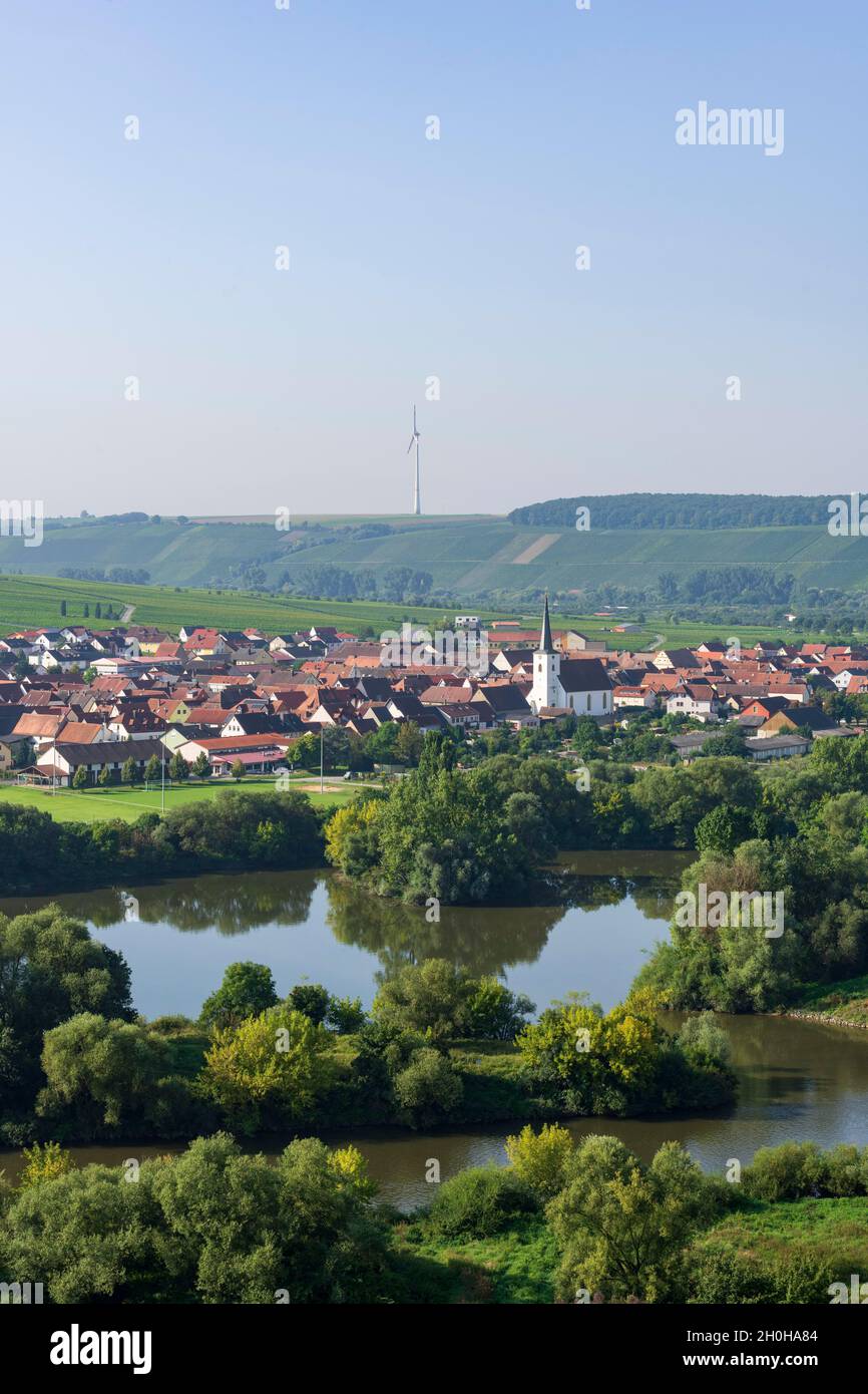 Nordheim am Main, Lower Franconia, Mainfranken, Bavaria, Germany Stock Photo