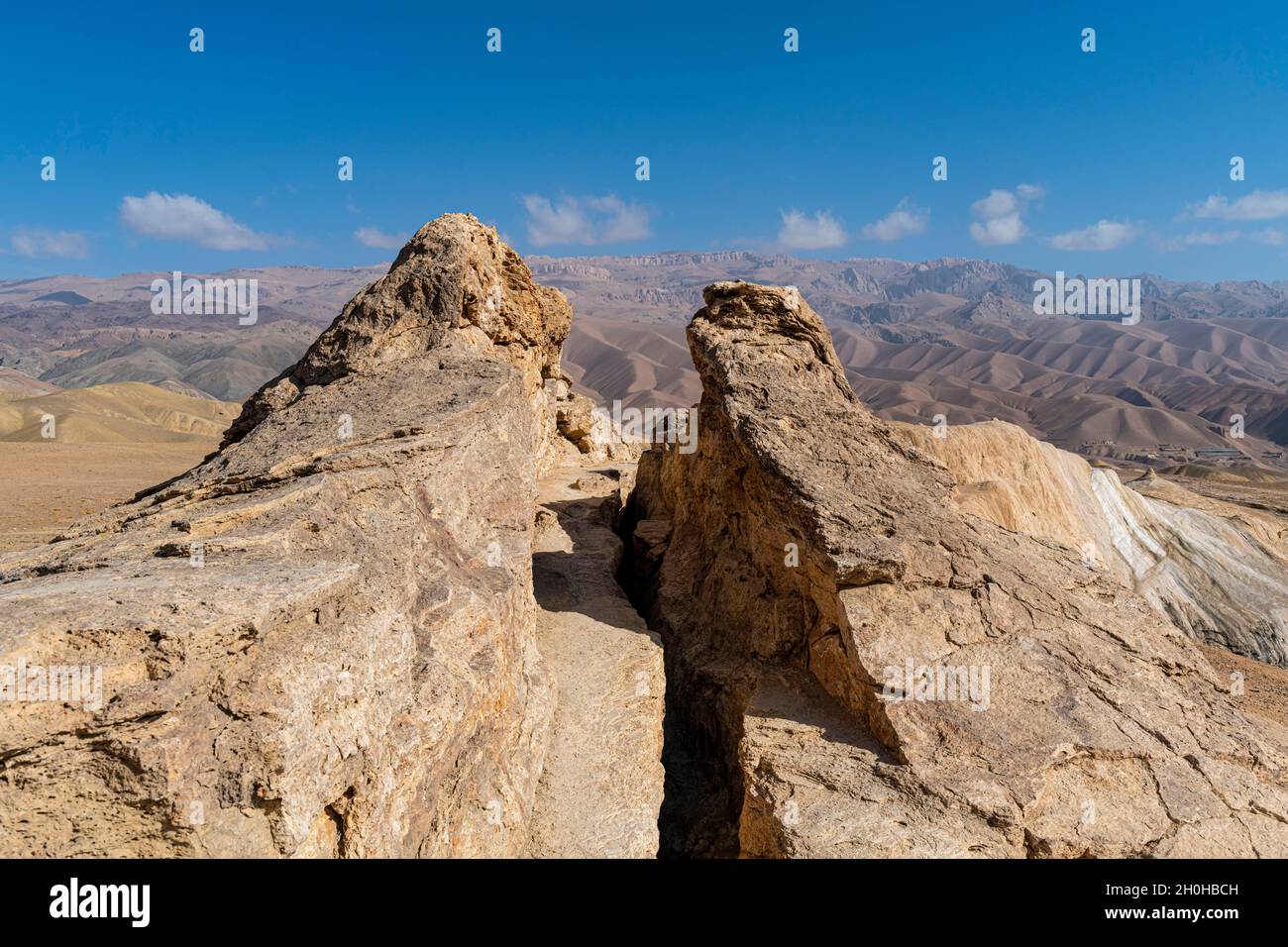Darya-e Adjahar (Dragon Valley), Bamyan, Afghanistan Stock Photo
